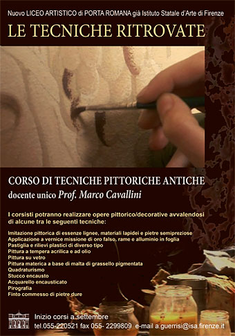 corso di tecniche pittoriche antiche